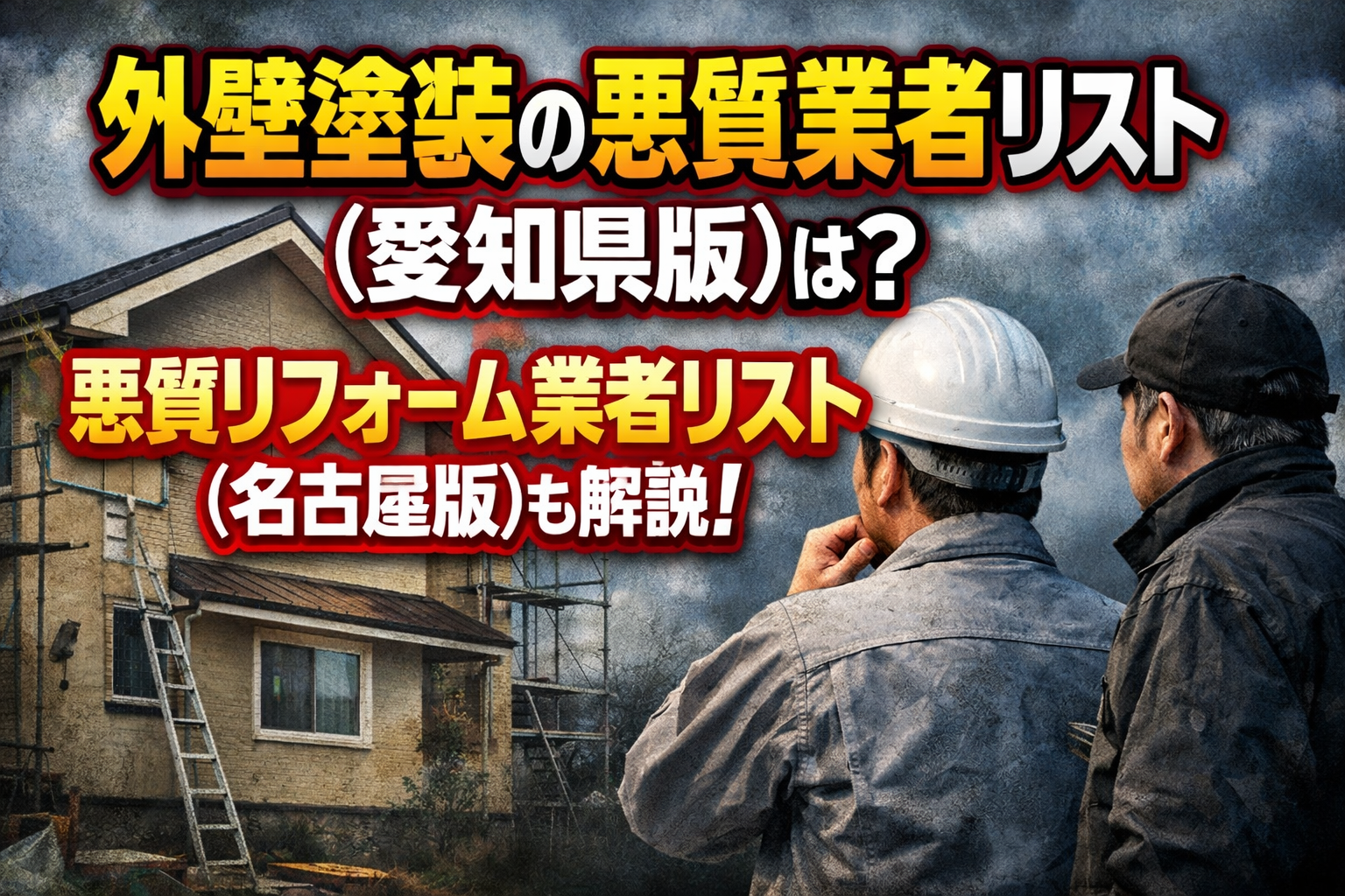 外壁塗装の悪質業者リスト(愛知県版)は？悪質リフォーム業者リスト(名古屋版)も解説！