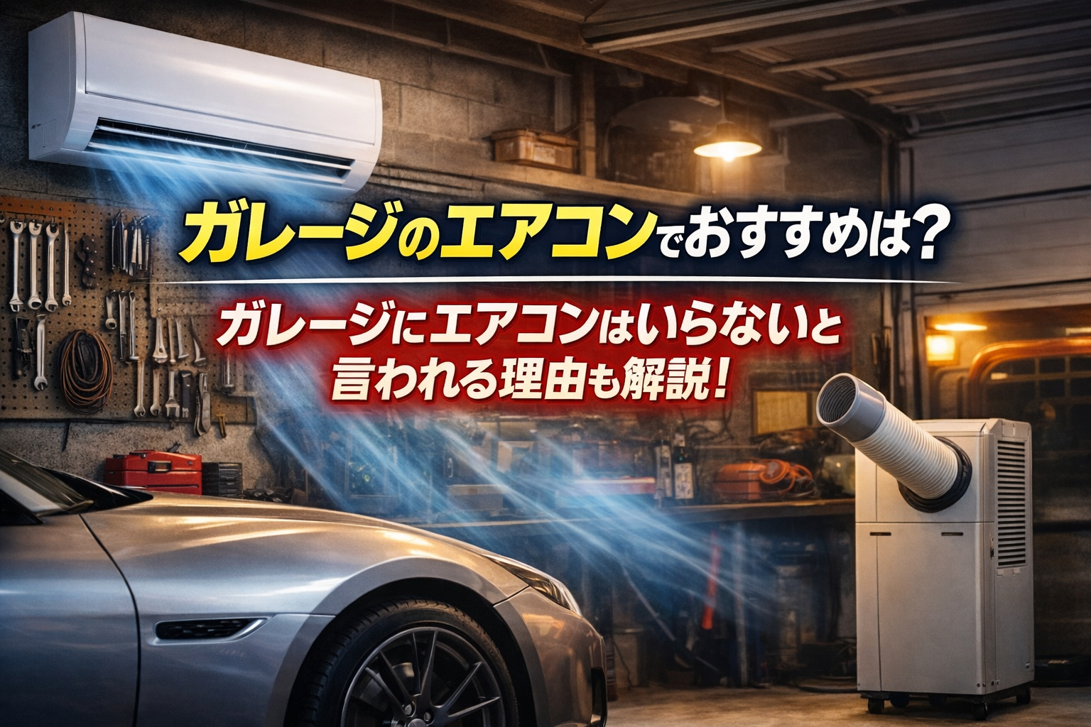 ガレージのエアコンでおすすめは？ガレージにエアコンはいらないと言われる理由も解説！